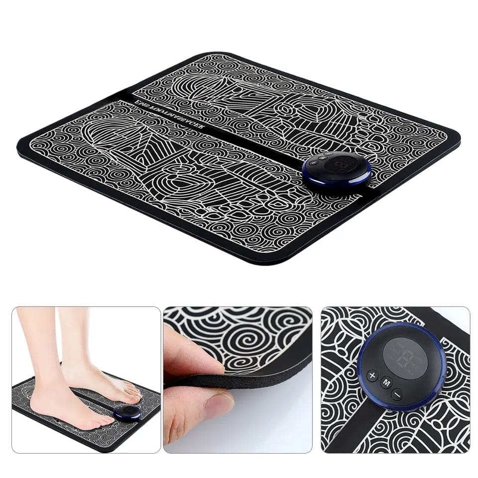 Electric EMS Foot Massager, Foldable Electric Foot Massage Mat, Acupressure Mat, Muscle Stimulation Foot Massager, Physiotherapy Foot Massager Pad, Leg Detox Spa Mat Electric EMS Foot Massager, Foldable Electric Foot Massage Mat, Acupressure Mat, Muscle Stimulation Foot Massager, Physiotherapy Foot Massager Pad, Leg Detox Spa Mat